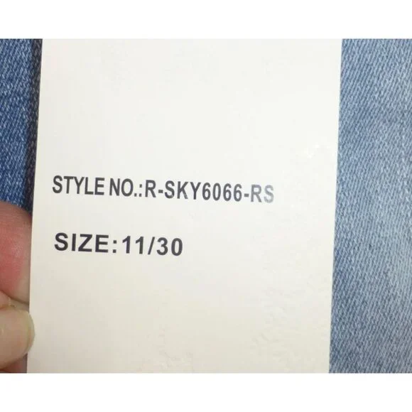 Sky Premium Collection Low Rise Flare Embroidered Skull & Floral Denim Jeans 11/ - Picture 7 of 15